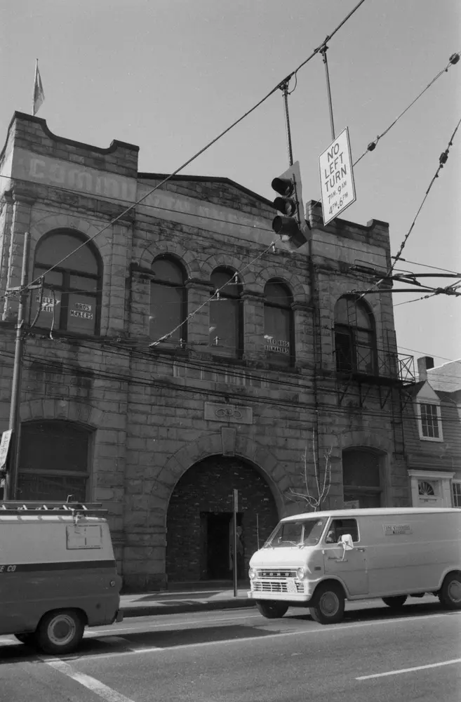 Z-Space building in black and white